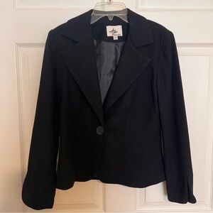 Alex Leigh Black Wool Women's Blazer Size 2 NWOT